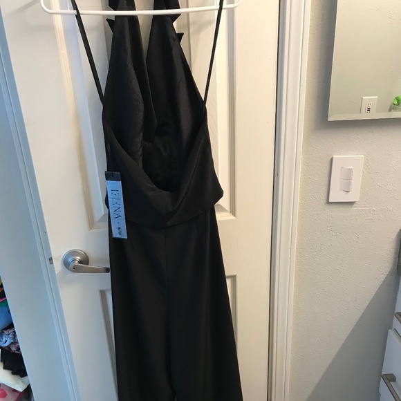 Mac duggal halter tuxedo jumpsuit size 4 nwt - Picture 5 of 5